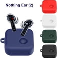 thumbnail image 1 of Case For Nothing Ear (2), Soft Silicone Shockproof Anti-scratch Protective Case With Carabiner Compatible With Nothing Ear (2), 1 of 5
