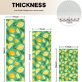 thumbnail image 4 of Yellow Lemon Fruit Slices LightGreen Pattern Kitchen Rugs Sets Of 3,Kitchen Runner Rugs Non Skid Washable,Decorative Kitchen Floor Mats for Kitchen,Sink,Laundry,17"x30"+ 17"x47" + 17"x59", 4 of 6