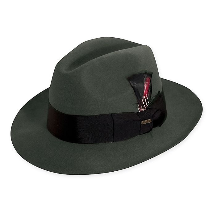 Classic Wool Felt Fedora Hat 
