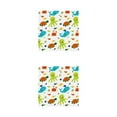 thumbnail image 1 of Bewildely Trona Splat Mat Baby Playmat Alfombra Lavable Plegable Poliéster Interior para Picnic Pad sea world 110110cm mundo Marino 110*110cm 2piezas, 1 of 1