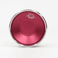 thumbnail image 2 of yoyofriends Nucleon Yo-Yo - 7068 Aluminum with Stainless Steel Bi-Metal YoYo (Red with Raw Rings), 2 of 3