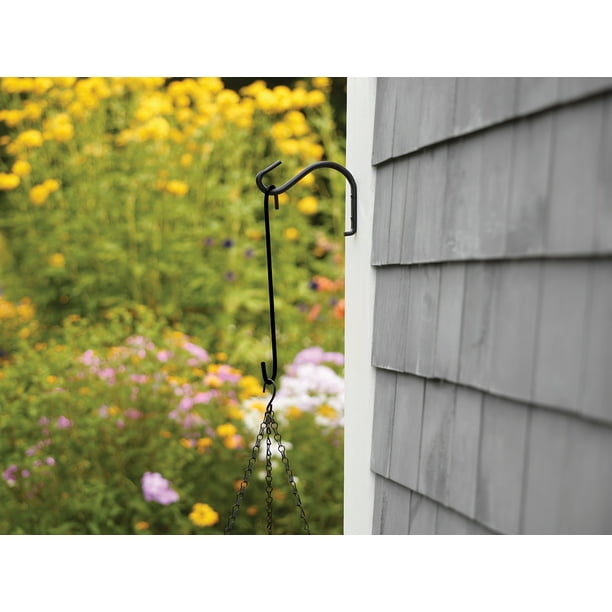 Mainstays 12 inch Black Metal Plant Hanger Extender Hook