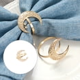 thumbnail image 2 of Elegant Alloy Moons Sun Designs Napkin Rings For Weddings Parties Home Dining Decoration Festival Tableware Clip, 2 of 8