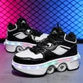 thumbnail image 6 of Roller Skates for Women Men, Shoes with Wheels for Girls, Kick Rollers Shoes Retractable for Boys, Adult Parkour Quad Roller Shoes, Inline Skates Children's Outdoor Skates, 6 of 21
