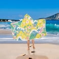 thumbnail image 2 of Yayeee Kids Hooded Towels Toddler Soft Absorbent Beach Bathing Wrap 50" x 23.5", Yellow Mountains, 2 of 5