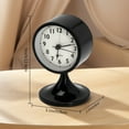 thumbnail image 5 of REGALWOVEN Desk Mechanical Alarm Clock Minimalist Metal Frame, Non-Tick, Perfect for Study/Office White 3.1"L x 3.1"W x 5.0"H, 5 of 5