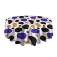 thumbnail image 5 of Leopard Print Round Tablecloth 70x70in(178x178cm) – Waterproof Polyester Table Cover with Full Print Design, Wrinkle Resistant & Washable for Kitchen Dining Party Decor, 5 of 6