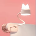 thumbnail image 2 of Lámpara de lectura LED flexible blanca con luz nocturna original, recargable por USB, para escritorio, cama y mesita de noche. Ligera y práctica., 2 of 5