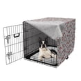thumbnail image 5 of Mushroom Dog Crate Cover, Nature Garden Continuous Woodland Pattern on Neutral Background Print, Easy to Use Pet Kennel Cover Small Dogs Puppies Kittens, 7 Sizes, Pale Taupe Vermilion, by Ambesonne, 5 of 6