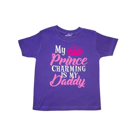 My Prince Charming is my Daddy with Crown Toddler T-Shirt