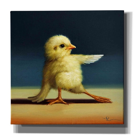 Epic Graffiti 'Yoga Chick Bend Knee' by Lucia Heffernan, 37"x37"