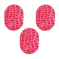 thumbnail image 1 of Furnish My Place Crocodile Pink Area Rug, Animal Print Area Rug, Pet-Friendly Rug, Baby Nursery Mat, Indoor Rug, Perfect for Living Room, Playroom, 1.5' x 2.25' Oval - Set of 3, 1 of 5