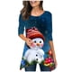 thumbnail image 1 of Blusa informal con estampado de manga larga y cuello redondo para mujer a la moda Fridja  bvmnju2647, 1 of 5