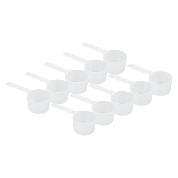 M Buder 10 Piezas Cucharas Medidoras De Plástico Transparente Con Mango Largo Y Escala Para Mezclar Mascarillas Faciales Bricolaje Cuidado De La Piel SPA Herramientas De Belleza Y Medición Exacta