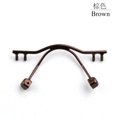 thumbnail image 1 of Retail Eyewear Bridge Replacement For Rimless Frame,Stainless Steel Eyewear Nose Bridges NB018# NB018 Brown, 1 of 6