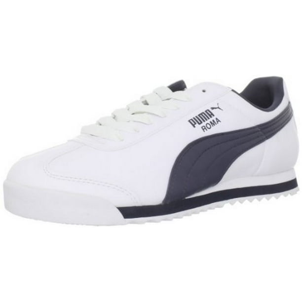 PUMA Puma Men's Roma Basic Leather Sneaker,white/new Navy Walmart