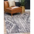thumbnail image 1 of Unique Loom 3143044 4 x 6 ft. Malasana Basilica Rectangular Rug, Gray, 1 of 1