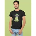 thumbnail image 2 of Alien Abducting Kittens T-Shirt Men -Smartprints Designs, Male 3X-Large, 2 of 4