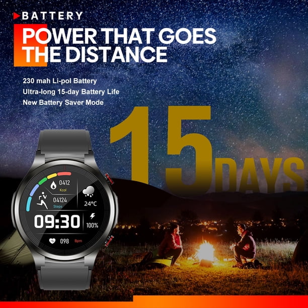 Deporte Smartwatch ECG IP67 impermeable Fitness Tracker reloj para teléfono Android iOS