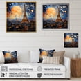 thumbnail image 4 of Designart "Of Lights Paris City art painting V" Architecture Canvas Art Print, 4 of 5