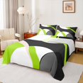 thumbnail image 1 of Erosebridal Abstract Geometry Round Full Sheet Sets,Green Black Aesthetic Art Bedding Full Size,Geometric Pattern Bed Sheets Set Full Size,Microfiber Room Decoration,4-Piece, 1 of 7