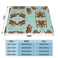 thumbnail image 3 of Toddler Blanket For Boys Girls Adult Lightweight Baby Kids Blanket Cute Soft Sloth And Polka Dots Blankets Comfy Fleece Flannel Plush Crib Throw Blankets Gifts 50"X40", 3 of 7