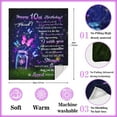 thumbnail image 6 of 10 Year Old Girl Gift Ideas, Gifts for 10 Year Old Girl, 10 Year Old Girl Gifts, Best Gifts for 10 Year Old Girls, Birthday Gifts for 10 Year Old Girls, 10th Birthday Decorations Blanket 50"x60", 6 of 6