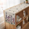 thumbnail image 6 of Table Runners 90 Inches Long Dress Scarves, Purple Flowers Farmhouse Coffee/Dining/Kitchen Table Runner for Living Room, Spring Butterflies Lavender Daisy Beige 13x90 Inch, 6 of 9