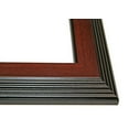 thumbnail image 3 of CreativePF 3 Opening Mahogany Picture Frame with Glass to Hold 5 by 7 inch Photographs Including 10x20-inch Black Mat Collage, 3 of 6
