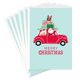 thumbnail image 1 of Tarjetas de Navidad Hallmark (6 tarjetas con sobres) Papá Noel conduciendo coche rojo, 1 of 1