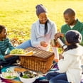 thumbnail image 6 of Musical Note Canvas Picnic Blanket Waterproof Foldable Outdoor Mat for Beach Camping, Portable, and Washable - Large Size, Family and Friends Gatherings, 6 of 6