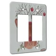 thumbnail image 1 of KuzmarK™ 2 Gang Rocker Wall Plate - Red Nose Reindeer Chiahuahua Christmas Dog Art by Denise Every, 1 of 1