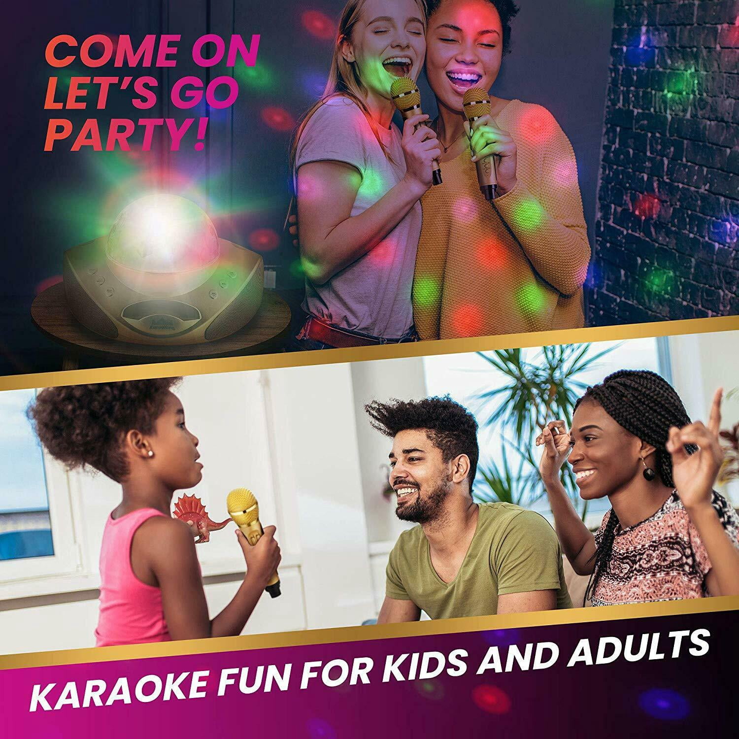 Karaoking Karaoke Machine for Adults and Kids with Two Wireless Microphones