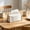 S, variant on Japceit Canvas Tissue Box Cover,DIY Decorative Tissue Storage Bag,Tissue Storage Bag,Breathable and Washable Canvas Pouch for home office