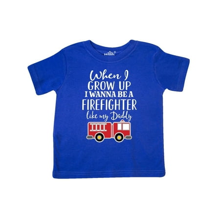 

Inktastic Future Firefighter Like Daddy Gift Toddler Boy Girl T-Shirt