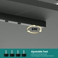 thumbnail image 6 of Advwin 54" Washer Dryer Countertop with Hanging Rod & Storage Shelves, Laundry Room Countertop Set, Washer and Dryer Topper with Anti-Slip Pads, Black, 6 of 7