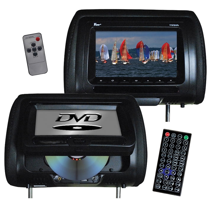 Headrest Monitor with DVD Player Built 