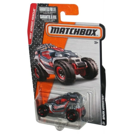 Matchbox MBX Heroic Rescue (2014) Silver Spark Arrester Toy Car 56/120