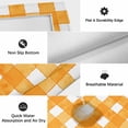 thumbnail image 6 of Orange Plaid Outdoor Rug for Patio/Deck/Porch, Non-Slip Large Area Rug 4 x 6 Ft, Watercolor Grid Checker Gingham Farmhouse Indoor Outdoor Rugs Washable Area Rugs, Reversible Camping Rug Carpet Runner, 6 of 8