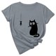 thumbnail image 1 of Camiseta de manga corta con estampado de animales y cuello redondo suelto a la moda de verano para mujer Pompotops hfajkhk134448, 1 of 6