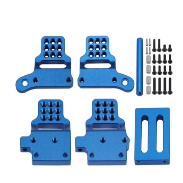 Soporte amortiguador RC Bewildely 1/18 aleación de aluminio para Trx4m Kits de construcción modelo Azul