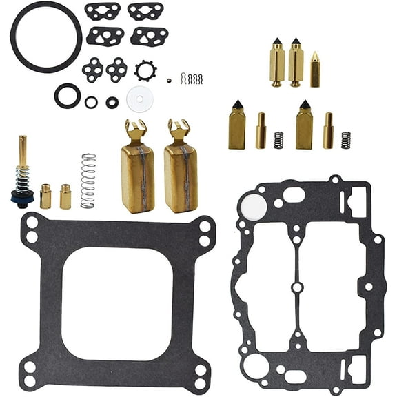 SEBLAFF Carburetor Repair Kit Replacement for W-4 BBL Mercruiser 3310-806755A1 with Floats 3310-806755A1