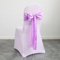 thumbnail image 5 of Wedding Ribbon Purple Satin Chair Sash Bow Tie Party Decoration Banquet Decor 108 Inches Stretchable Ribbon, 5 of 7