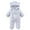 Light Blue, variant on 9-12 Months Newborn Infant Baby Girl Winter Clothes Baby Fleece Footie Snowsuit Winter Onesie Cartoon Warm Hooded Outfits for Girls Boys Gray