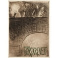thumbnail image 2 of Magnus Enckell 11x14 Gold Ornate Wood Frame and Double Matted Museum Art Print Titled - Prescribed (1901), 2 of 4