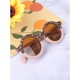 thumbnail image 6 of Toddlers Round Sunglasses, Little Boys Girls Retro Style Double Color Matching Anti-ultraviolet Outdoor Sports Casual Glasses, 6 of 10