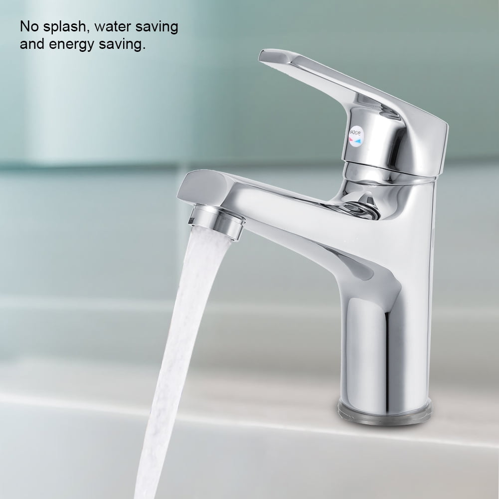 Topincn Professional Brass Cold Hot Water Tap Bathroom Basin