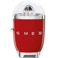 thumbnail image 1 of SMEG Exprimidor de cítricos estilo retro años 50 con boquilla antigoteo, activación automática y colado eficiente, rojo, 1 of 4