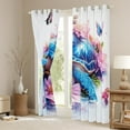 thumbnail image 3 of Feelyou 3D Sea Turtle Child Curtains Pack of 2 (42x84 Each), Pink Cherry Blossoms Curtains Blackout, Modern Fashion Style Bedroom Curtains, Curtains and Drapes Room Decor, 3 of 6